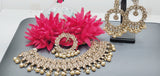 Magnificent Design Indian High Quality Latest Reverse Kundan Choker Necklace Set