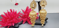 Extremely Incredible High Quality Latest Designer Jhumki Big Earrings Set