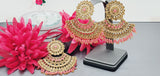 Extraordinary Latest High Quality Kundan Drop Indian Designer Tikka Earrings Set