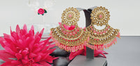 Gorgeous High Quality Latest Designer Collection In Indian Kundan Tikka Earrings Set