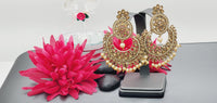 A Very Graceful High Quality Latest Stylish Indian Reverse Kundan Tikka Earrings Set