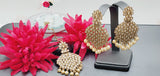 Astonishing High Quality Latest Designer Collection In Indian Reverse Kundan Tikka Earrings Set