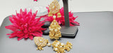 Totally Unique & Elegant High Quality Designer Collection In Indian Reverse Kundan Earrings Set