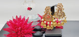 Boutique Style New High Quality Designer Collection In Indian Reverse Kundan Drop Big Earrings Set