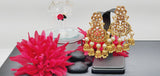 Boutique Style New High Quality Designer Collection In Indian Reverse Kundan Drop Big Earrings Set