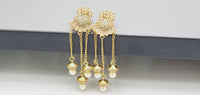 Boutique Piece Latest Designer High Quality Collection In Indian Kundan Drop Earrings Set