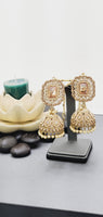 Most Trendy Superior Quality Latest Designer Collection In Indian Kundan Jhumka Tikka Earrings Set