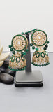 Ravishing High Quality Latest Collection In Indian Kundan Jhumka Tikka Earrings Set