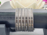 Latest Trendy Indian Bollywood Traditional Oxidized Silver Plain Bangles 24 pcs