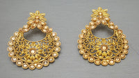 Stylish Indian Latest  Bollywood Chand Bali Tikka Earrings Set