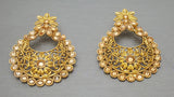 Stylish Indian Latest  Bollywood Chand Bali Tikka Earrings Set